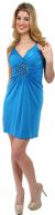 Main image of Halter Neck Party Dress with Front Keyhole